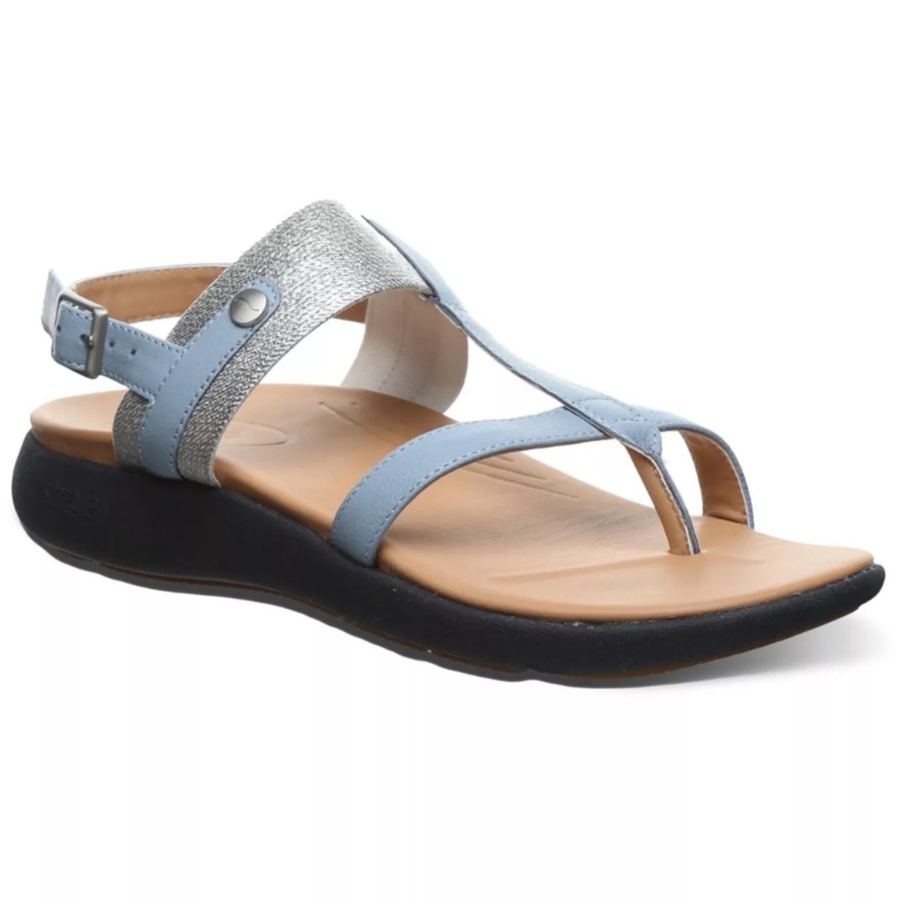 NWT Strole Breeze Women's Light Blue Sandals with Orthotic Arch Support new open